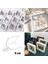 ® 9x9 cm Standlı 3D Takı Ziynet Hatıra Koleksiyon Saklama Kutusu Şeffaf Film Çerçevesi 4