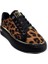 K732510 Yüksek Taban Leopar Desenli Kadın Sneaker Siyah Leopar 2