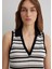 Çizgili Kolsuz Polo Tişört 1612612-85454 5