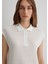 Beyaz Örme Polo Tişört 1612654-70057 5