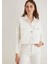 Thalia Mavi Premium Beyaz Jean Ceket 1110289-89161 1