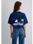 Snoopy Baskılı Lacivert Tişört 1613360-70491 5
