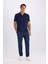 Slim Fit Dar Kesim Polo Yaka Kısa Kollu Tişört W9274AZ25SM 2