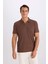 Slim Fit Dar Kesim Polo Yaka Kısa Kollu Tişört W9274AZ25SM 1