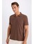 Slim Fit Dar Kesim Polo Yaka Kısa Kollu Tişört W9274AZ25SM 3