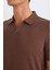 Slim Fit Dar Kesim Polo Yaka Kısa Kollu Tişört W9274AZ25SM 5
