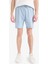 Slim Fit Dar Kesim Dar Paça Basic Düz Şort B8674AX25SP 1