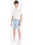 Slim Fit Dar Kesim Dar Paça Basic Düz Şort B8674AX25SP 2