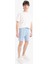Slim Fit Dar Kesim Dar Paça Basic Düz Şort B8674AX25SP 3