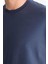 %100 Pamuk Oversize Geniş Kalıp Bisiklet Yaka Basic Düz Kısa Kollu Tişört T7037AZ25SM 5