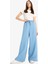 Pull On Wide Leg Yüksek Bel Uzun Tensel Yıkamalı Pantolon D8235AX25SM 5