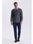 Koyu Lacivert Slim Fit Kruvaze Erkek Takım Elbise 2