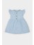 Kız Bebek Basic Düz Kısa Kollu Flamlı Poplin Elbise Z7402A225SM 1