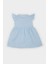 Kız Bebek Basic Düz Kısa Kollu Flamlı Poplin Elbise Z7402A225SM 3