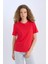 Regular Fit Bisiklet Yaka Basic Düz Kısa Kollu Kırmızı Tişört D9592AX25SM 4
