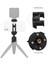 Tripod Kameraya Akıllı Telefon Takma Aleti 360° Dönebilen 2kg Yük Taşıma Kapasitesi (Yurt Dışından) 2