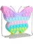 F6-Fx Stili Moda Patlatarak Itin Fırlatma Balon Oyuncakları Gökkuşağı Unicorn Kelebek Kawaldren Cüzdan Messenger Çanta Renkli Basit Dimple Fidget Oyuncaklar (Yurt Dışından) 2