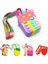 C Stili Yeni Unicorn Basit Dimple Messenger Çanta Fidget Oyuncaklar Itin Bubble Antistreldren Oyuncak Anahtarlık Cüzdan (Yurt Dışından) 5