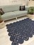Jüt Hasır Görünümlü Desenli Modern El Örgüsü Dikdörtgen Halı Kilim 3
