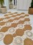 Jüt Hasır Görünümlü Desenli Modern El Örgüsü Dikdörtgen Halı Kilim 1