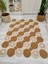 Jüt Hasır Görünümlü Desenli Modern El Örgüsü Dikdörtgen Halı Kilim 3