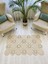 Jüt Hasır Görünümlü Desenli Modern El Örgüsü Dikdörtgen Halı Kilim 3
