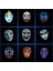 C Stili Z2 Kostüm Aksesuarları Neon LED Işıltılı Joker Maskesi Karnaval Festivali Işıklandırma Kendin Yap Resim Animasyon Japon Tilki Maskesi Cadılar Bayramı Xms (Yurt Dışından) 5