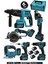 21V Akülü 6'lı Set Daire Testere Kırıcı Delici Hilti Taşlama Somun Sıkma Dekupaj Testere Akülü Vidalama 1