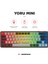 Yoru Mini Gri/Siyah Type-c Bağlantı Rgb Mekanik Gaming Oyuncu Klavyesi Red Switch Q Tr 1