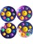 Bordo Tarzı Sekiz Gezegen Basit Dimple Pop Fidget Duyusal Oyuncak Anahtarlık Giderici Tahtası Anksiyete Fidget Oyuncak Çocuklar Için (Yurt Dışından) 5