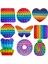 18-1pc Tarzı Pop Fidget Oyuncakları Poppis Gökkuşağı Basma Kabarcık - Oyuncakları Yetişkin Çocuklar Dimple Oyuncakları I Hafifletici Oyuncaklar. (Yurt Dışından) 3