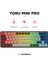 Yoru Mini Pro 2.4ghz+Bt5.0+Type-C Bağlantı Red Switch Rgb Mekanik Gaming Oyuncu Klavye Q Tr Hot Swap 1