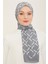 Trend Defne Şal 5762 - 06 Gri - Beyaz 1