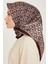 Klasik Desenli Sura Saf İpek Eşarp 9248D 80 83 3