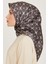 Monogram Desenli Sura Saf İpek Eşarp 9207D 01 85 3