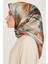 Soyut Desenli Twill Saf İpek Eşarp 9240D 34 3