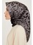 Leopar Desenli Sura Saf İpek Eşarp 9249D 02 38 3