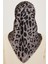 Leopar Desenli Sura Saf İpek Eşarp 9249D 02 38 4
