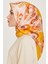 Çiçek Desenli Sura Saf İpek Eşarp 9234D 01 24 3
