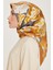 Çiçek Desenli Sura Saf İpek Eşarp 9234D 01 81 3