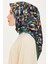 Geometrik Desenli Sura Saf İpek Eşarp 9214D 85 3