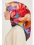 Çiçek Desenli Sura Saf İpek Eşarp 9205D 84 57 3