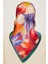 Çiçek Desenli Sura Saf İpek Eşarp 9205D 84 57 4