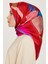 Geometrik Desenli Sura Saf İpek Eşarp 9241D 82 82 3