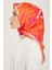 Çiçek Desenli Sura İpek Eşarp 24Ya9123 5 85 3