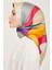 Geometrik Desenli Twill İpek Eşarp 24Ya9148 31 80 3