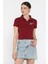 Polo Yaka Yarım Düğmeli Kadın Tişört P-00016218 1