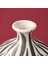 Deco Elegant Curves Vazo - Siyah / Beyaz - 28 cm 4