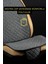 Mercedes W205 Coupe C205 2015 - 2021TERLETMEZ Kaymaz Keten Oto Minder Kılıf Komple Set (7 Parça) Gri 4
