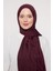 Bordo Soyut Desen Grazia şal 1